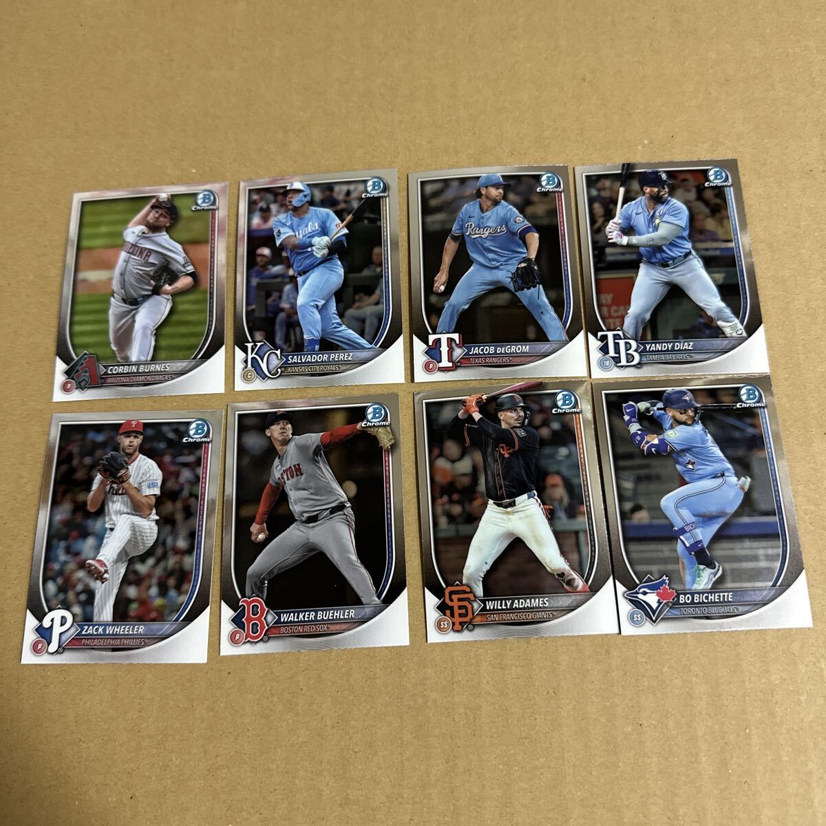 Topps Bowman Chrome 2025 レギュラーカード8枚セット拍卖