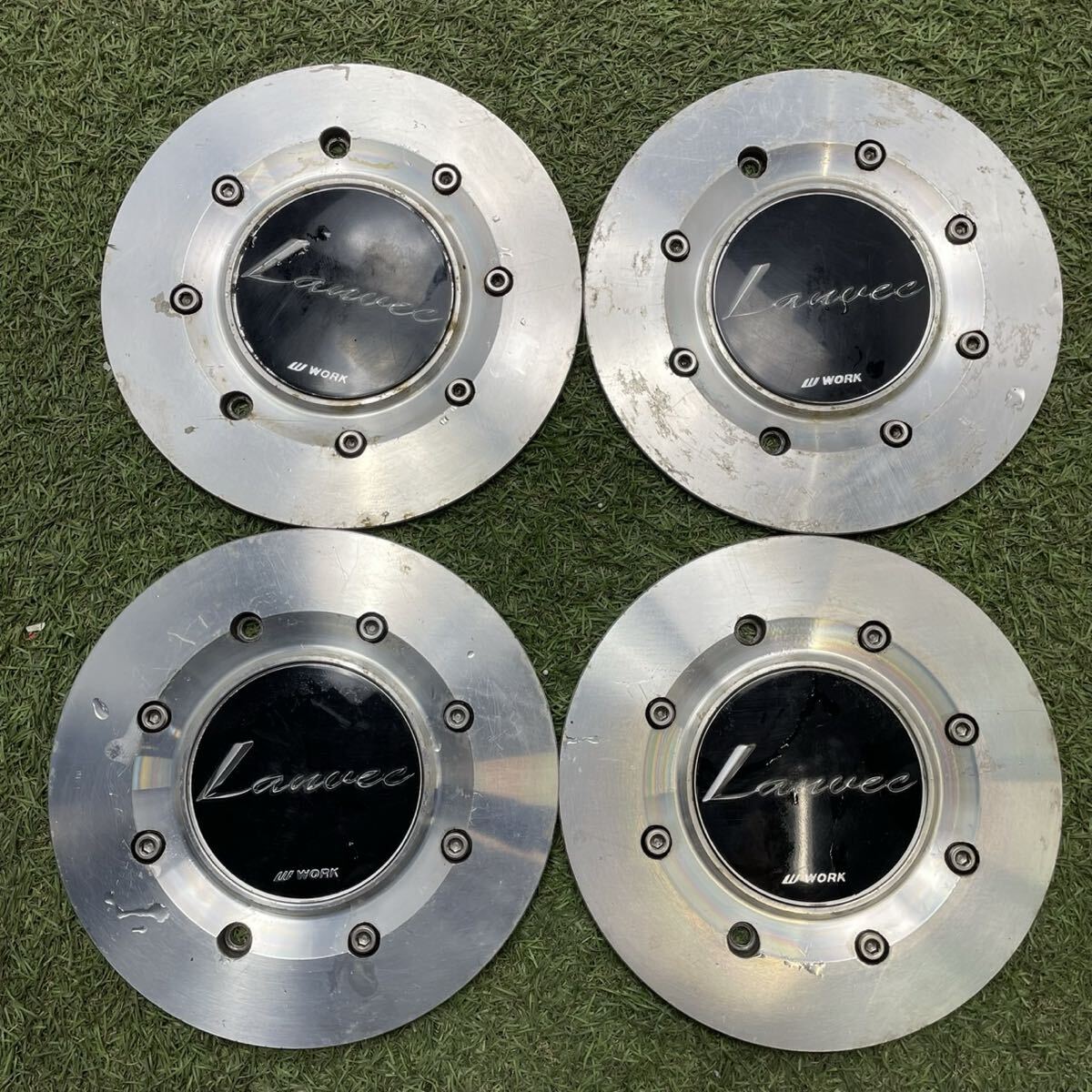 (292)WORK Lanvec センターキャップ 4枚 ワーク ランベック拍卖