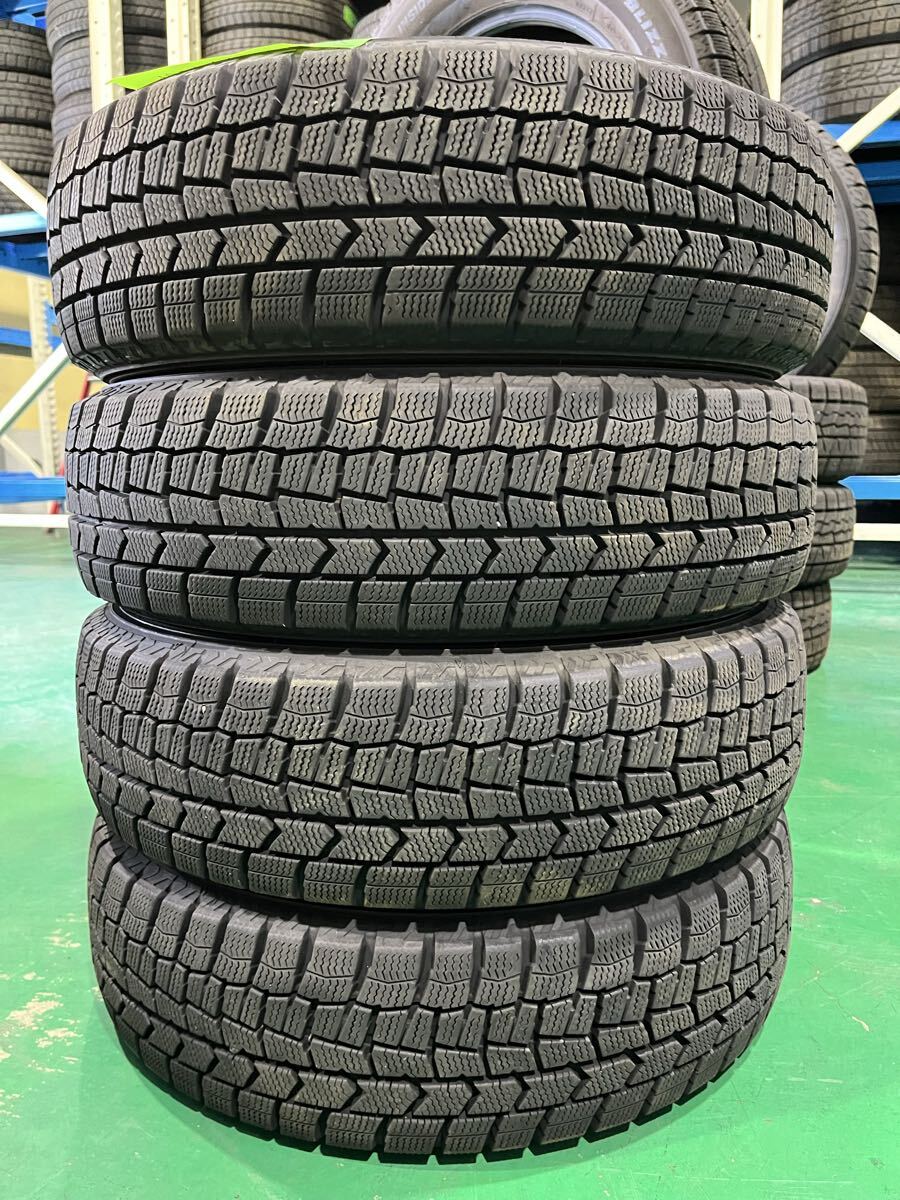 【1274】14インチ★スタッドレス DUNLOP WINTER MAXX WM02 165/65R14 79Q 2020年製 9分山 冬用 中古タイヤ 4本セット拍卖