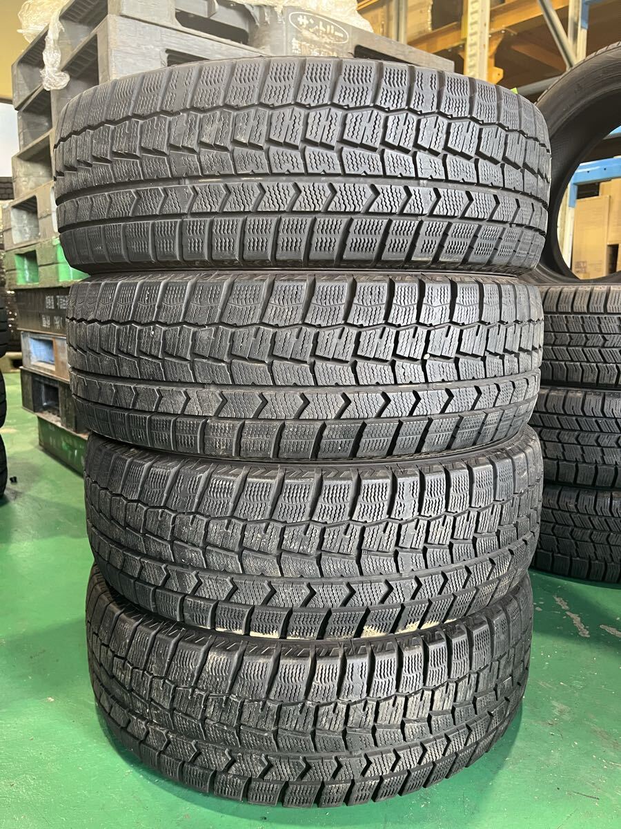【1413】15インチ★スタッドレス DUNLOP WINTERMAXX WM02 195/65R15 91Q 2021年製 9分山 冬用 中古タイヤ 4本セット拍卖