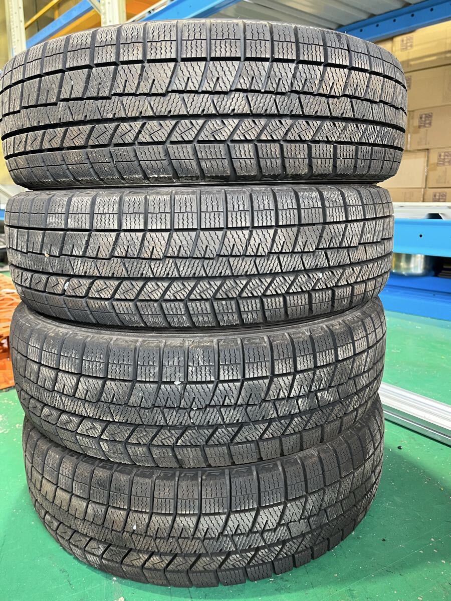 【1561】14インチ スタッドレス DUNLOP WINTERMAXX 03 155/65R14 75Q 冬用 2021年製 9分山 中古タイヤ 4本セット拍卖