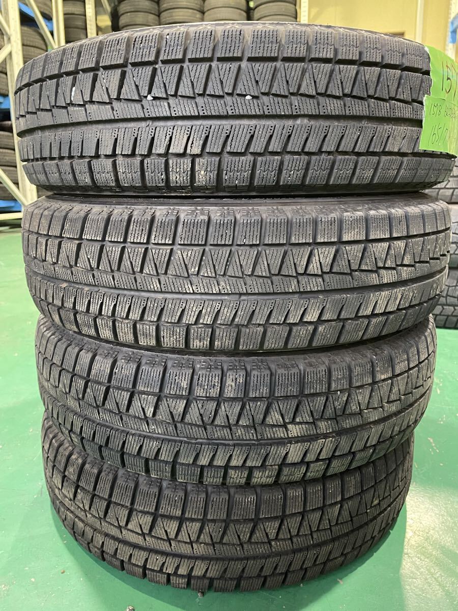 【1578】14インチ スタッドレス BRIDGESTONE ICEPARTNER2 165/70R14 81Q 冬用 2022年製 9分山 中古タイヤ 4本セット拍卖