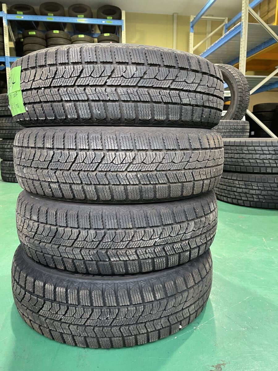 【1584】14インチ スタッドレス TOYO TIRES OBSERVE GIZ2 155/65R14 75Q 冬用 2022年製 9分山 中古タイヤ 4本セット拍卖