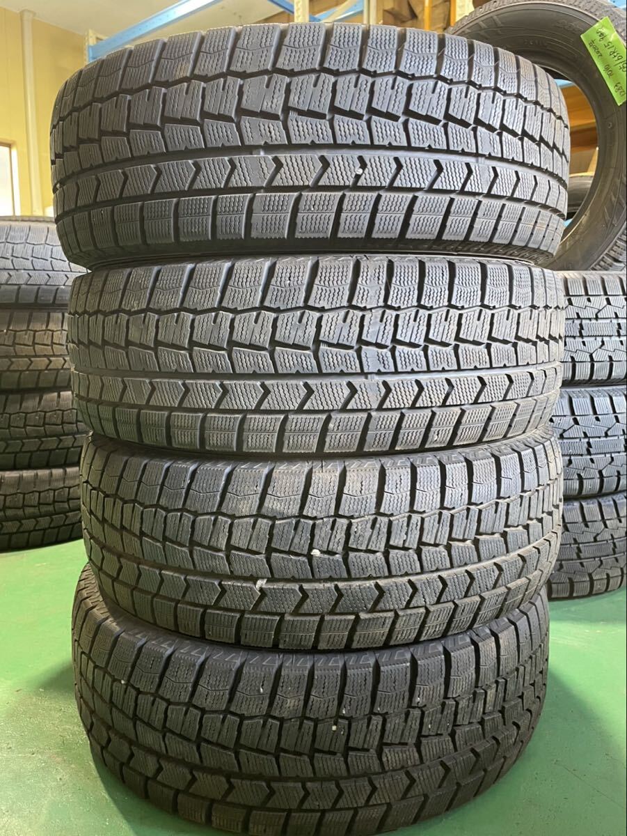 【1284】15インチ★スタッドレス DUNLOP WINTERMAXX WM02 205/65R15 94Q 2021年製 9分山 冬用 中古タイヤ 4本セット拍卖