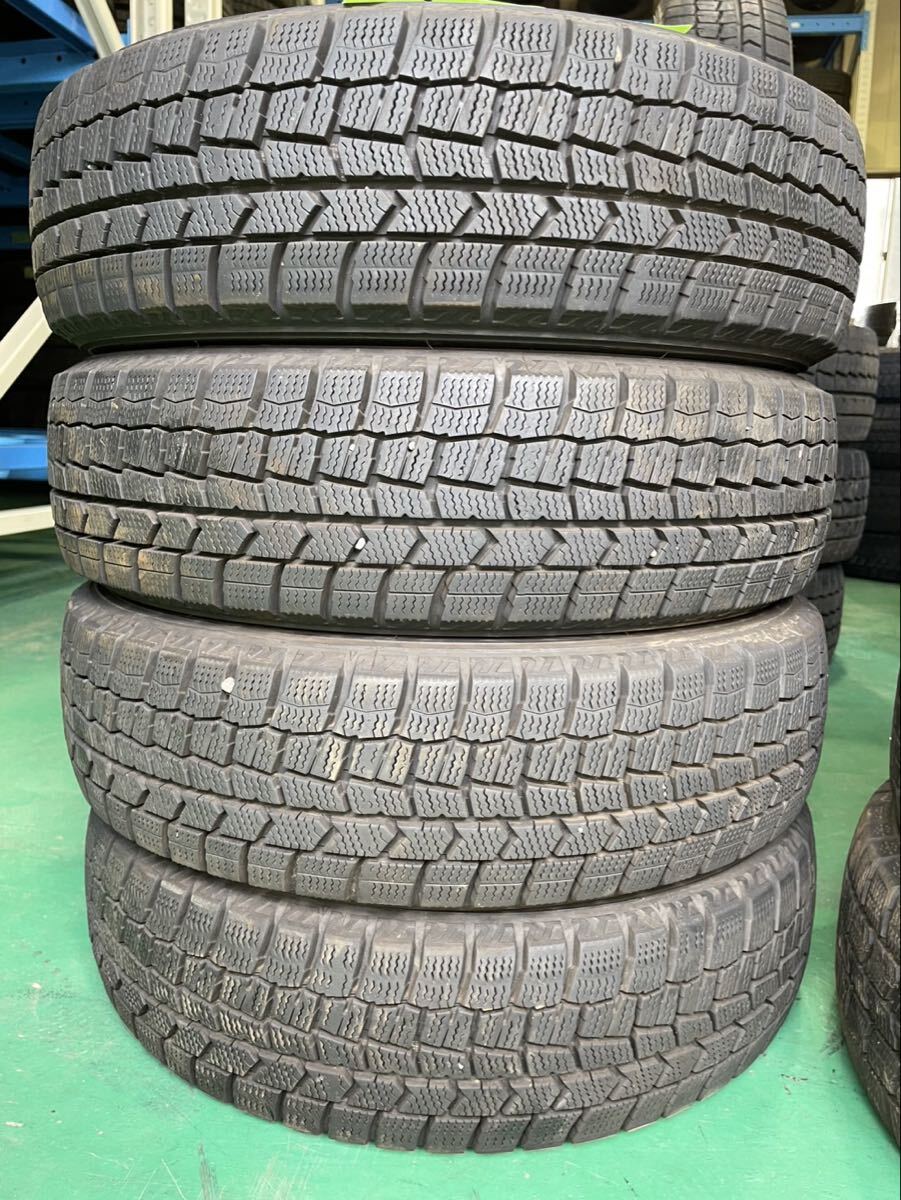【1289】14インチ スタッドレス DUNLOP WINTER MAXX WM02 155/65R14 75Q 冬用 2022年製 9分山 中古タイヤ 4本セット拍卖