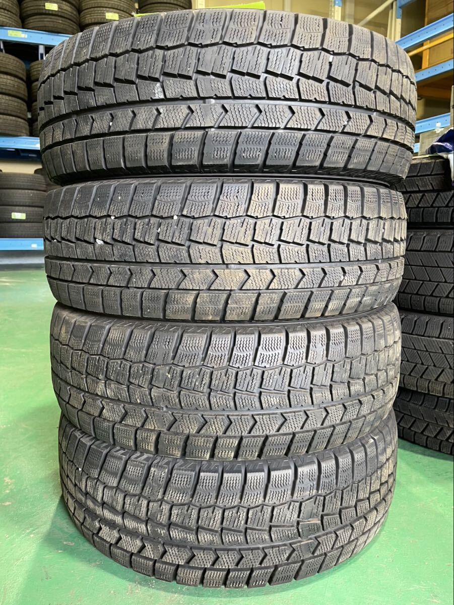 【1294】15インチ スタッドレス DUNLOP WINTER MAXX WM02 195/65R15 91Q 冬用 2022年製 9分山 中古タイヤ4本セット拍卖