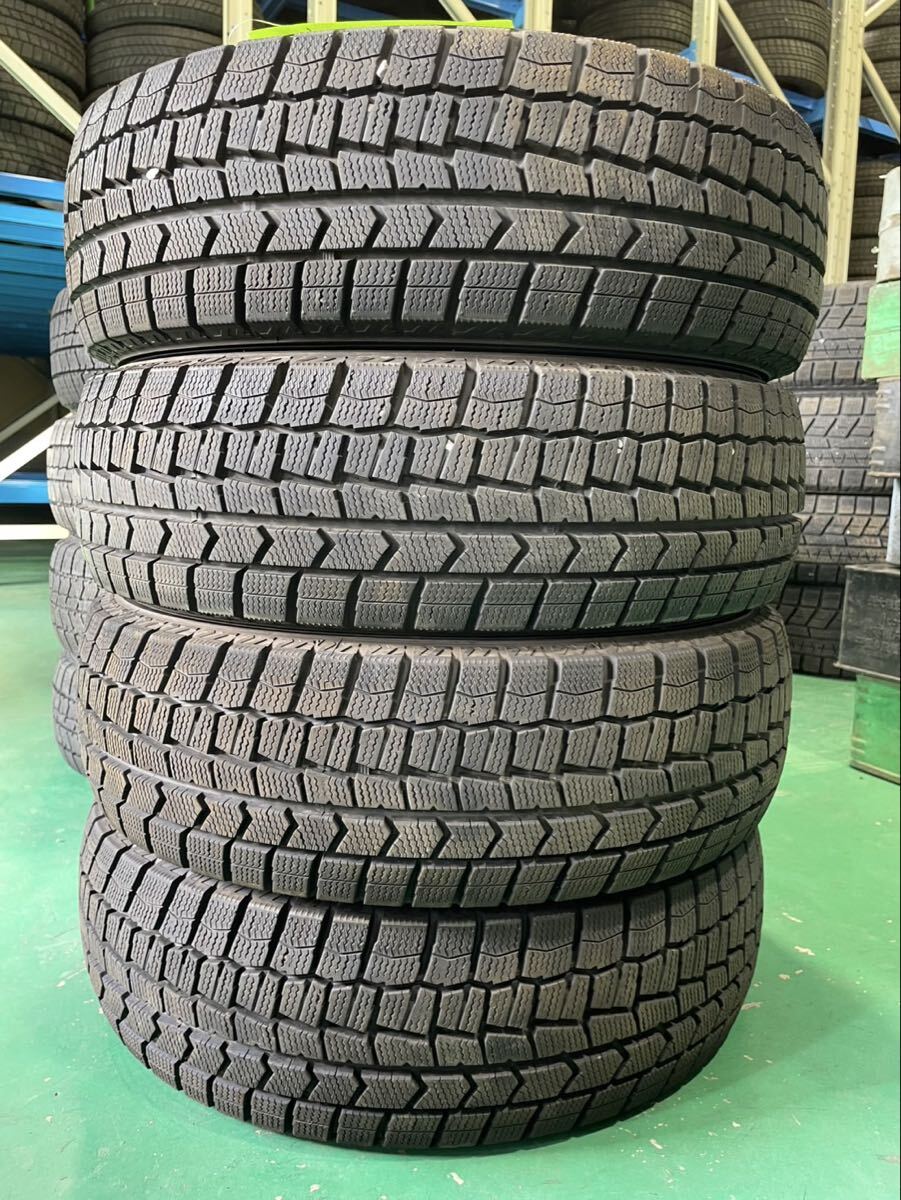 【1300】14インチ スタッドレス DUNLOP WINTER MAXX WM02 175/65R14 82Q 冬用 2021年製 9分山 中古タイヤ 4本セット拍卖