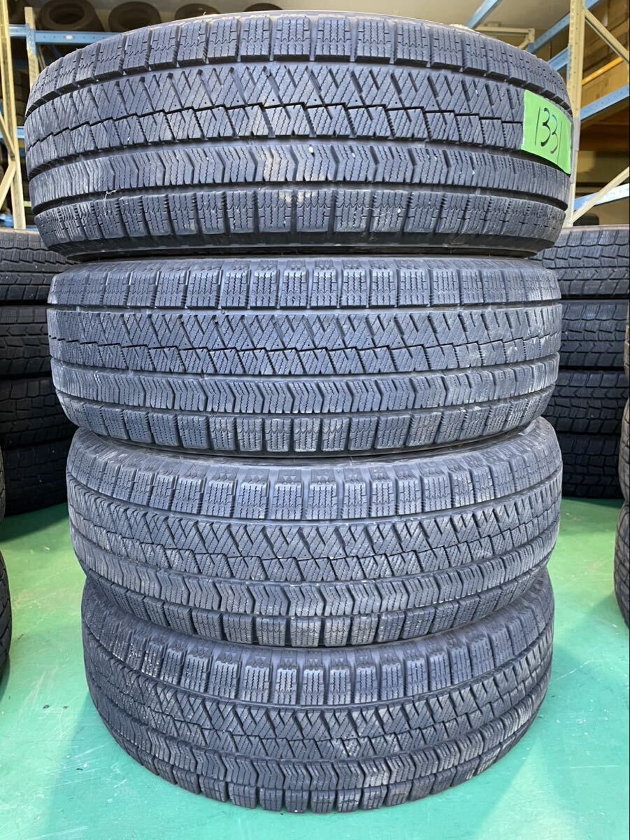 【1331】★バリ溝★15インチ スタッドレス BRIDGESTONE BLIZZAK VRX2 195/65R15 91Q 冬用 2022年製 9分山 中古タイヤ 4本セット拍卖