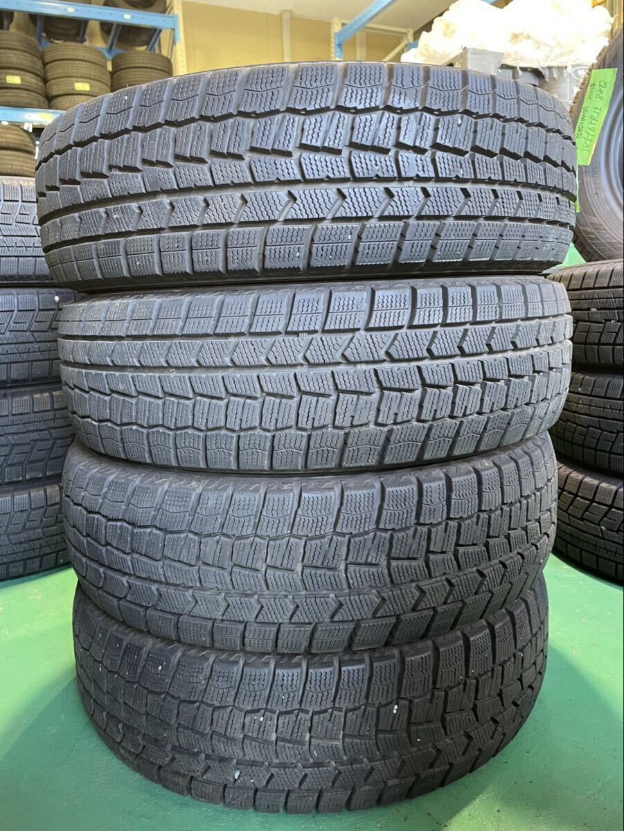 【1337】★バリ溝★15インチ スタッドレス DUNLOP WINTER MAXX WM02 175/65R15 84Q 冬用 2021年製 9分山 中古タイヤ 4本セット拍卖