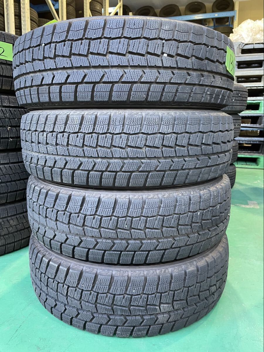 【1341】15インチ★スタッドレス DUNLOP WINTERMAXX WM02 165/65R15 81Q 2019年製 9分山 冬用 中古タイヤ 4本セット拍卖