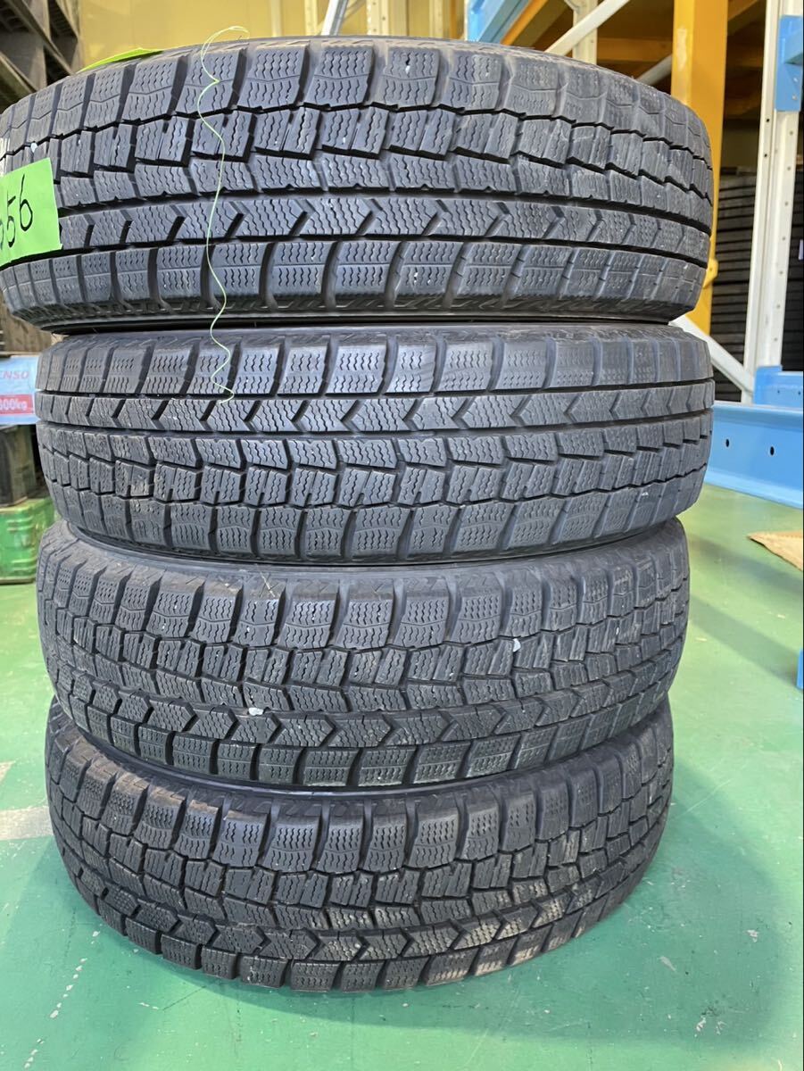【1356】14インチ★スタッドレス DUNLOP WINTERMAXX WM02 155/65R14 75Q 2020年製 9分山 冬用 中古タイヤ 4本セット拍卖