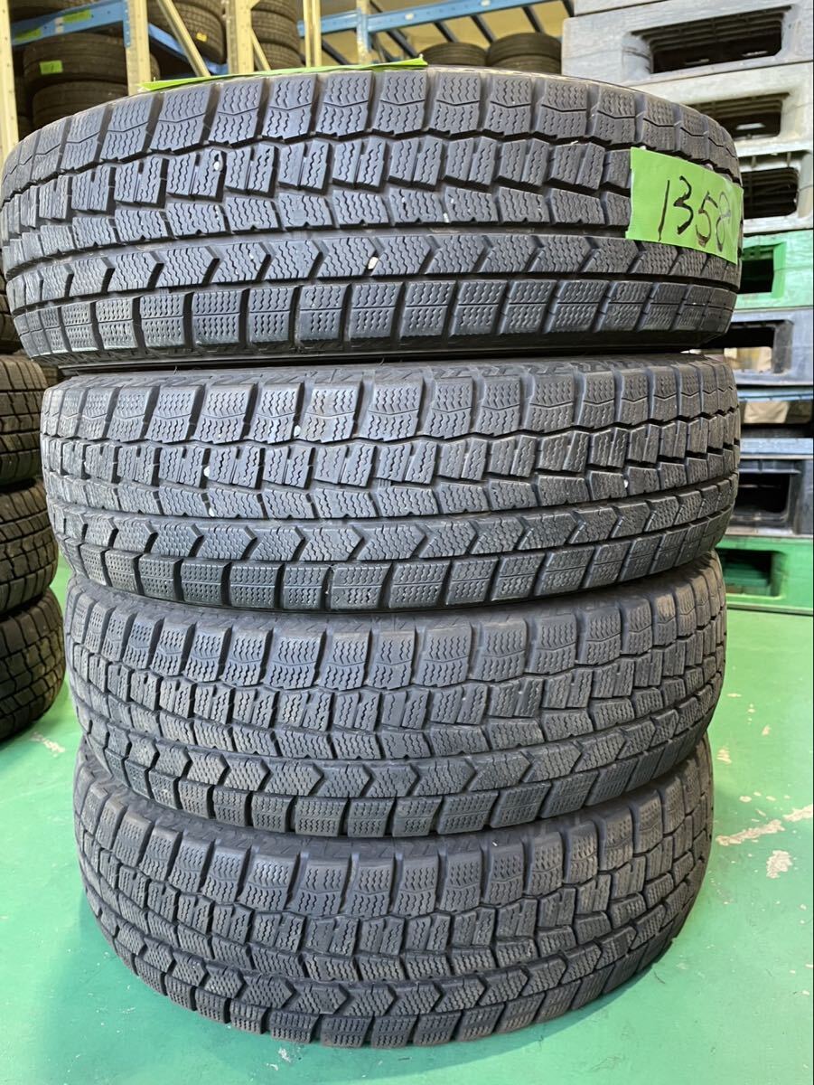 【1358】14インチ★スタッドレス DUNLOP WINTERMAXX WM02 165/70R14 81Q 2020年製 9分山 冬用 中古タイヤ 4本セット拍卖