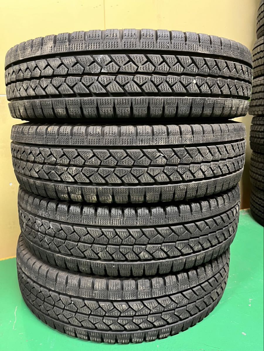 【1499】13インチ★スタッドレス BRIDGESTONE BLIZZAK VL1 165/R13 LT 2021年製 9分山 冬用 中古タイヤ 4本セット拍卖