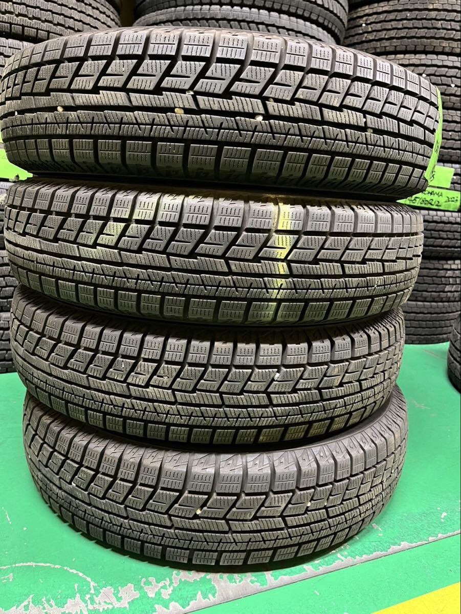 【1509】★バリ溝★13インチ★スタッドレス YOKOHAMA iceGUARD iG60 145/80R13 75Q 2021年製 9分山 冬用 中古タイヤ 4本セット拍卖