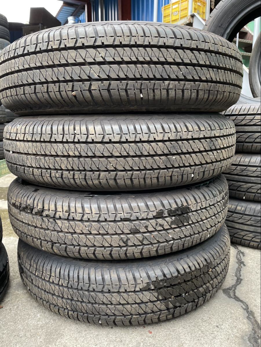 【1534】16インチ オンロード BRIDGESTONE DUELER H/T 175/80R16 91S 夏用 2022年製 9分山 中古タイヤ 4本セット拍卖