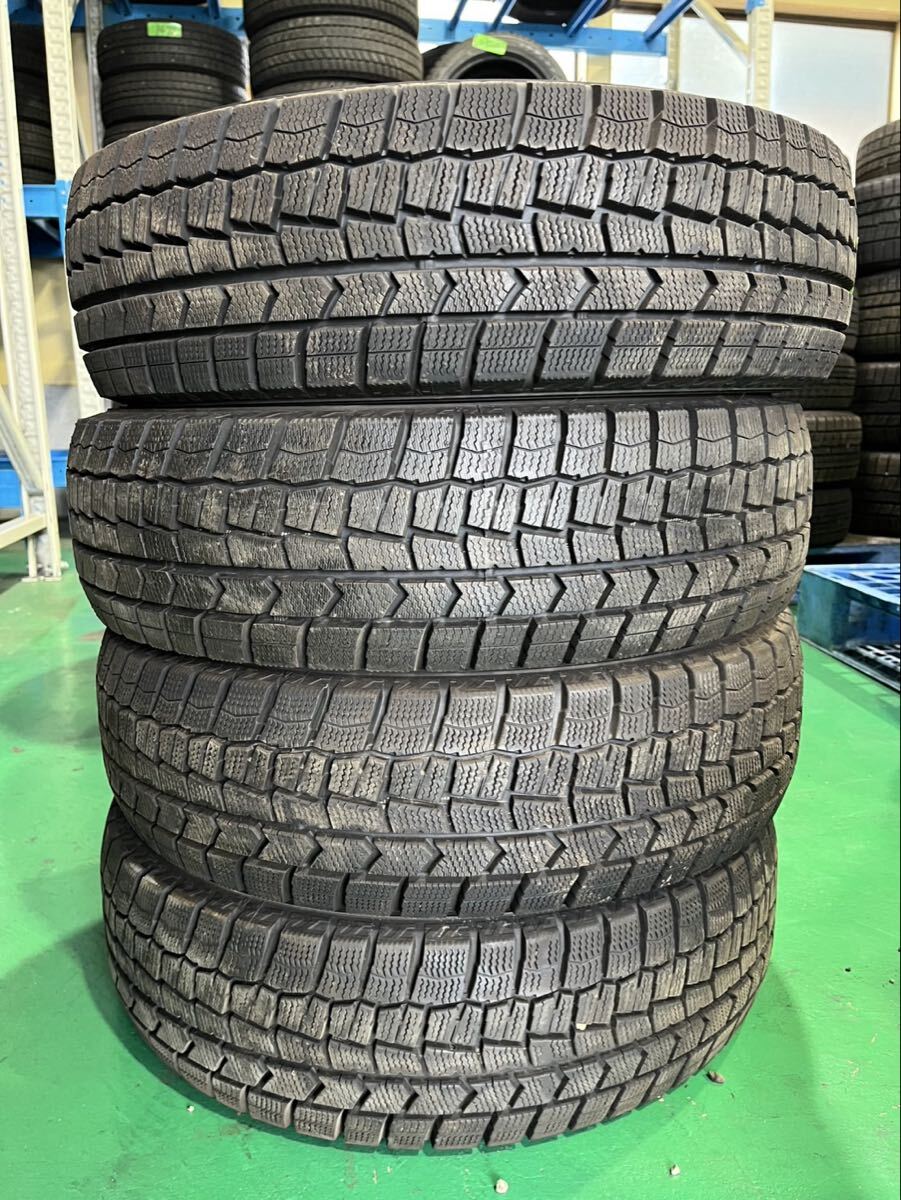 【1538】15インチ スタッドレス DUNLOP WINTERMAXX WM02 175/65R15 84Q 冬用 2021年製 9分山 中古タイヤ 4本セット拍卖