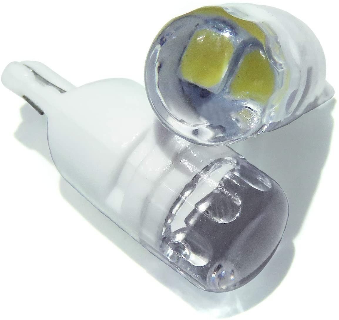 T10 ポジションランプ led バルブ ウェッジ球 ナンバー灯 ライセンスランプ 1.5W ナット型 魚眼レンズ 2個セット ホワイト 汎用 外装拍卖