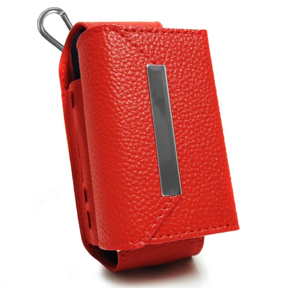 アイコスケース 本革 レザー iQOS 電子タバコ 収納ケース レッド アクセサリー アイコス 収納 カバー 煙草ケース拍卖