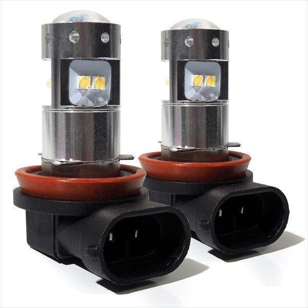 プリウス30系 後期 LED フォグランプ フォグライト H16 40W バルブ ハイパワー拍卖