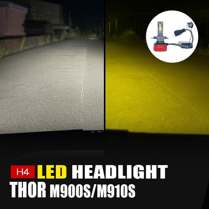 トール LED ヘッドライト H4 ロービーム 3000K 8000K カメレオン 色温度調整 アプリ 連動 高輝度 イエロー ホワイト LEDヘッドライト 左右拍卖