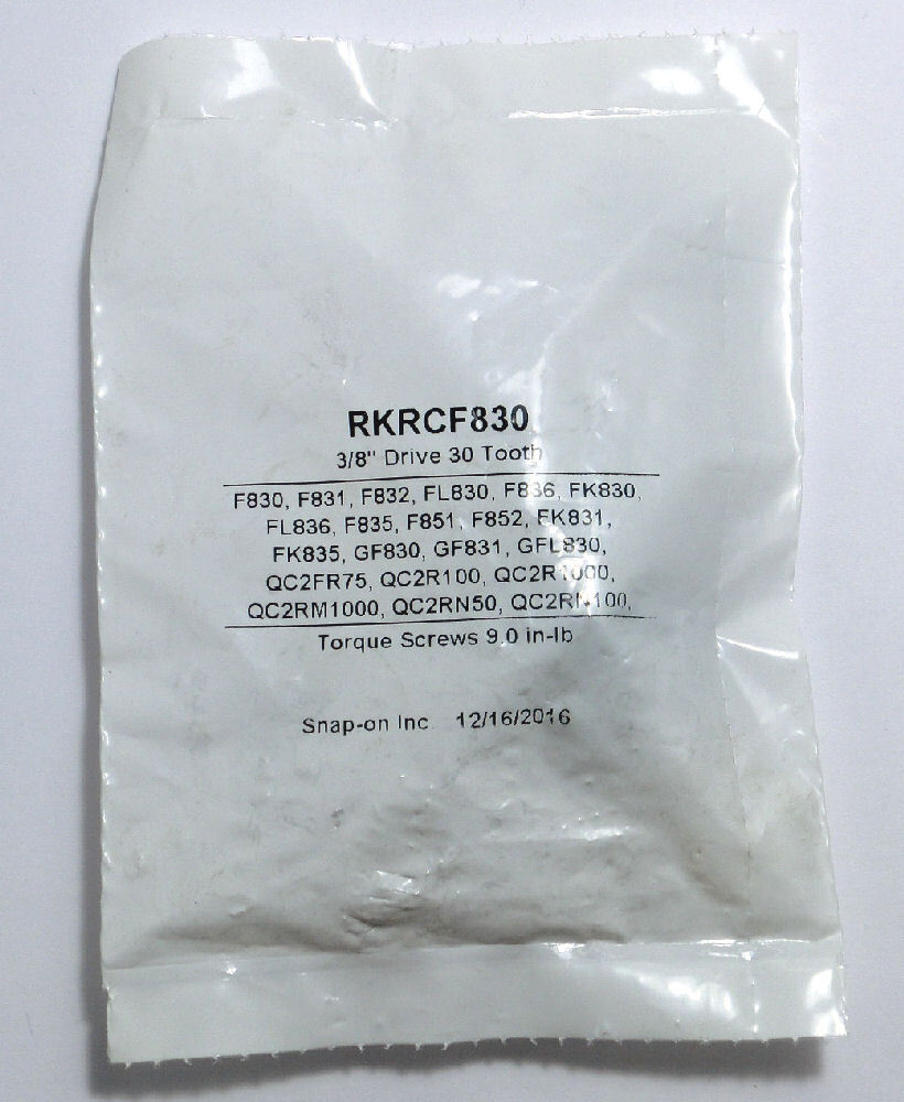即落価格 F830、F831、F832、F836 修理用 リペアキット Snap-on (スナップオン) 3/8差込み 30ギヤ RKRCF830 並行輸入 新品未使用拍卖