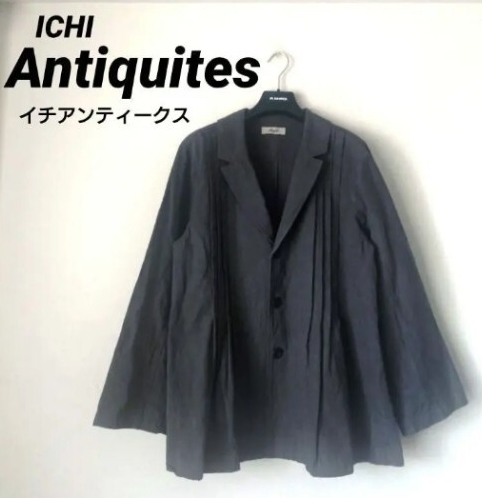 美品 ICHI Antiquites イチアンティークス コットンリネン ジャケット拍卖