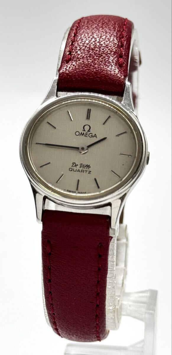【オメガ 1円~】 「OMEGA」 デヴィル シルバー 腕時計 レディース クォーツ A26015拍卖