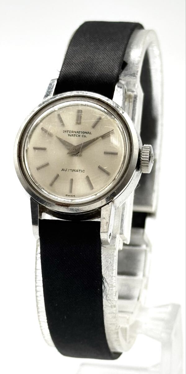 【アイダブリューシー 1円~】 「IWC」 シルバー ラウンド 自動巻 腕時計 レディース 稼働 A26016拍卖