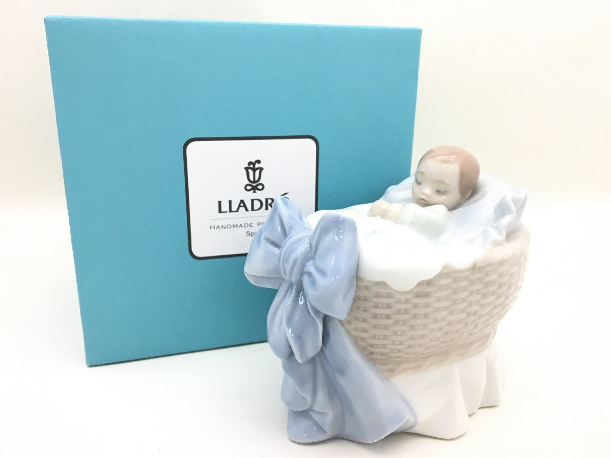LLADRO リヤドロ 6976 スイートベイビー 男の子 陶器 フィギュリン 置物 中古【UW100573】◎拍卖