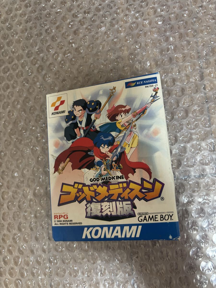ゲームボーイ ゴッドメディスン 復刻版 箱、説明書付 動作確認済♪ GB KONAMI コナミ 拍卖