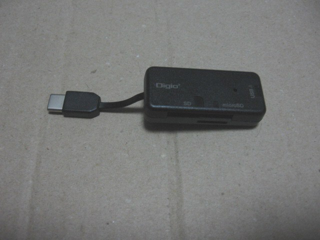 Digio2 Type-C接続 SD/microSD/USB カードリーダー・ライター CRW-CSD90BK 拍卖