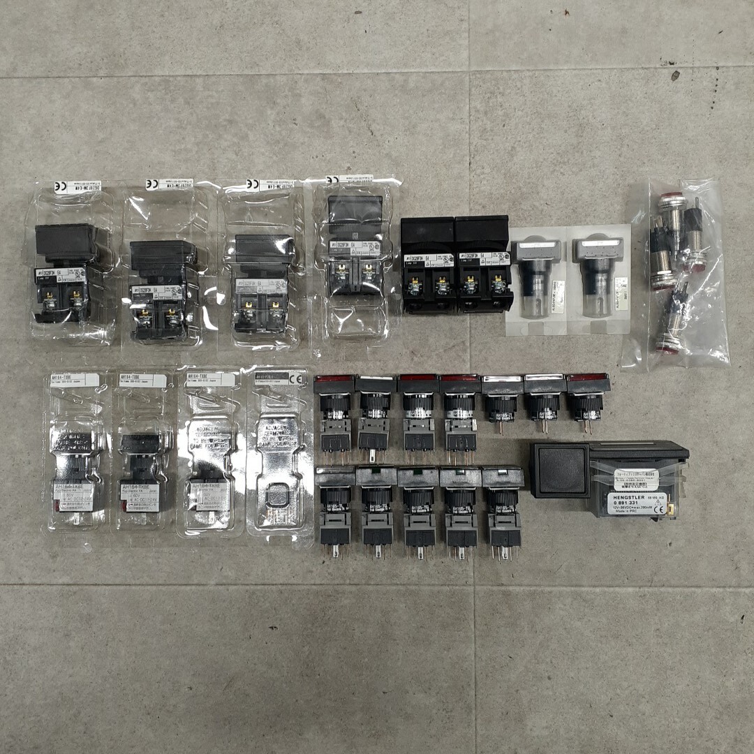 Q 251017-1762 富士電機 HENGSTLER コマンドスイッチ ブザー ボタンスイッチ 電子カウンター LED照光ユニット など 29点 AH165 164 DH28拍卖