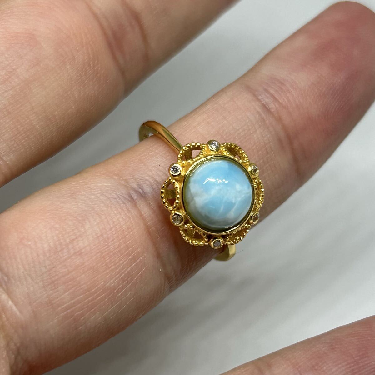 【012 ラリマー 指輪】拍卖