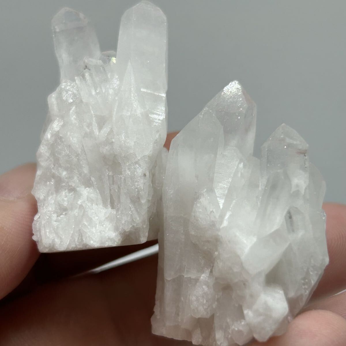 【天然石水晶クラスター2点052】拍卖