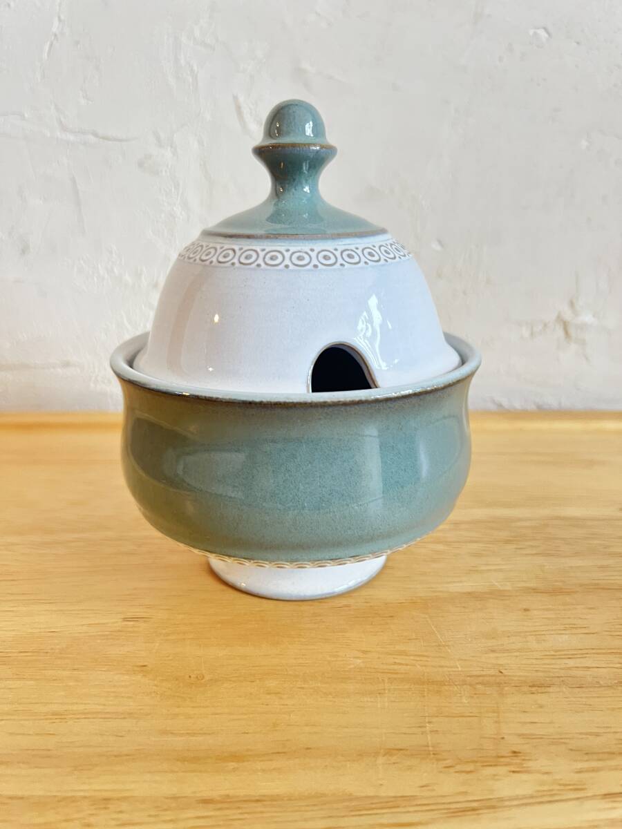 イギリスビンテージ DENBY カスティールブルー シュガーポット /デンビー/111拍卖