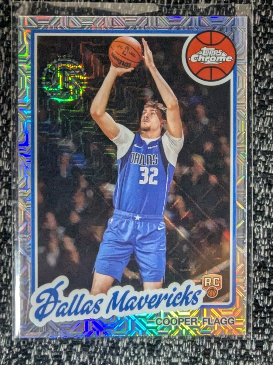2025-26 Topps NBA Basketball Cooper Flagg RC 1980-81 Mojo Refractor Dallas Mavericks TC-CF ルーキーカード拍卖