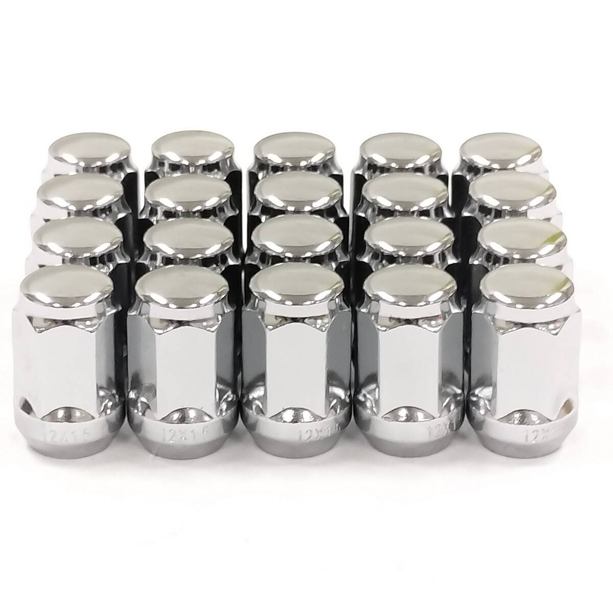 ホイールナット M12 x P1.5 19HEX 35mm メッキ つば付き 袋タイプ 20個セット トヨタ ホンダ マツダ ミツビシ ダイハツ 1215019-2拍卖