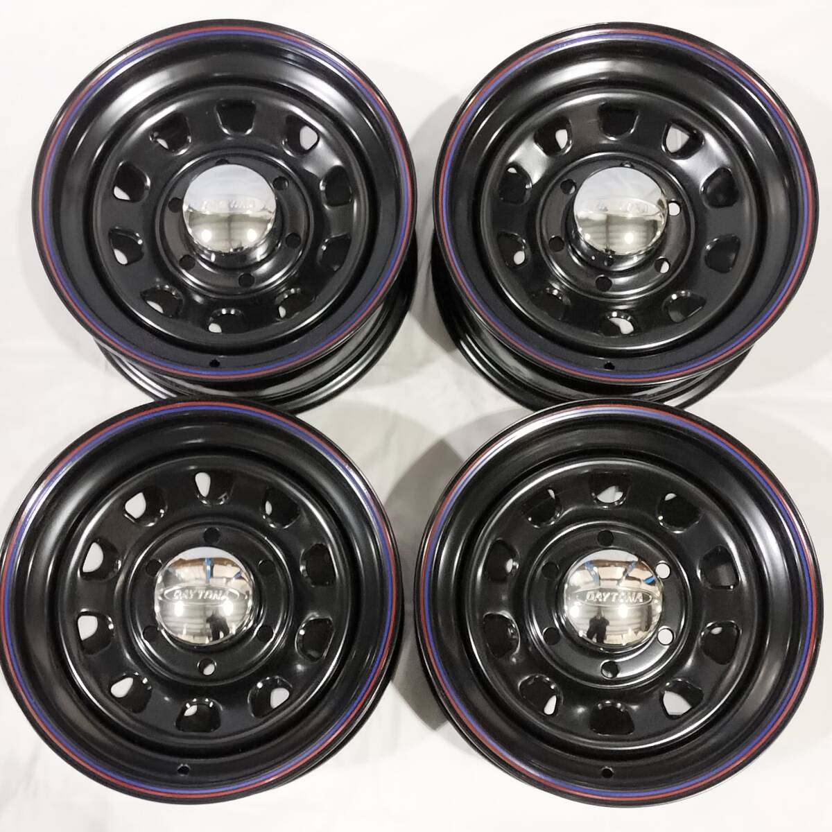 デイトナ ブラック 15-7.0J 6H139.7 +12 ホイール4本セット 100系ハイエース(6穴) アウトレット品 01-0022S拍卖
