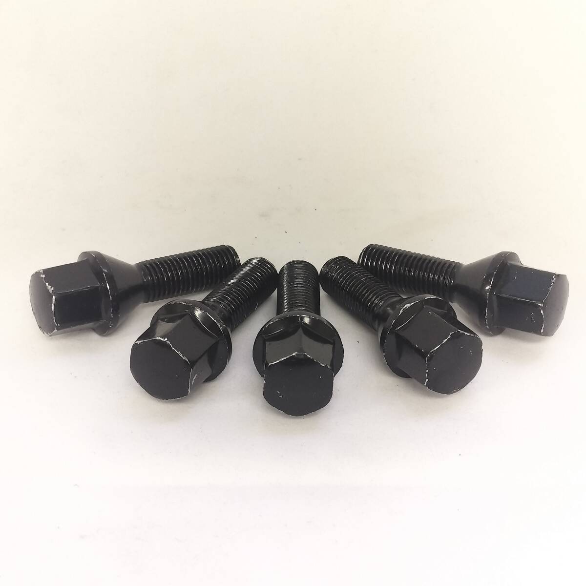 ラグボルト M12xP1.5 17HEX 首下30mm テーパー ブラック 5本セット 新品 ベンツ アウディ BMW ワーゲン オペルなど 〈1812〉 特価品拍卖