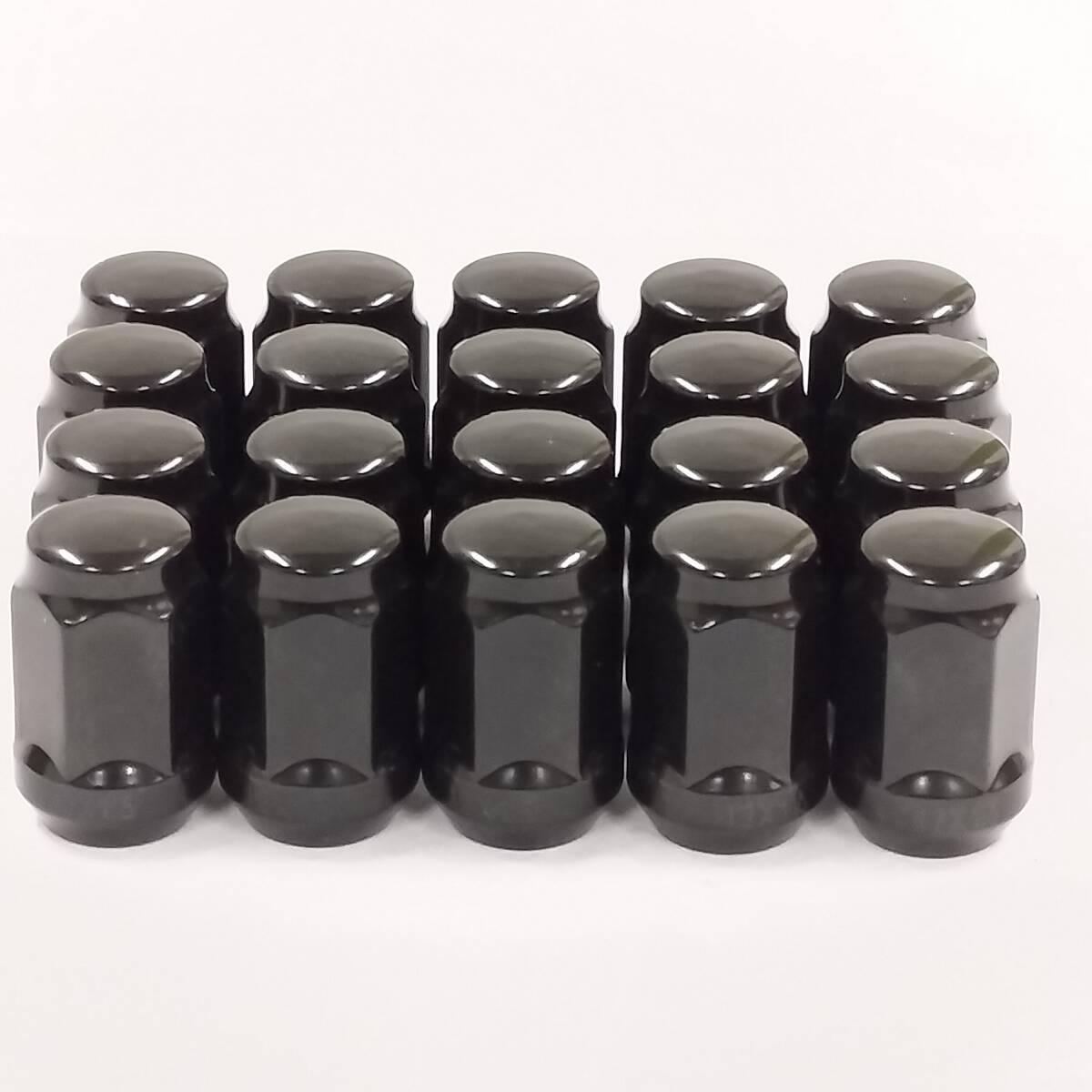 ホイールナット M12 x P1.5 19HEX 35mm ブラック つば付き 袋タイプ 20個セット トヨタ ホンダ マツダ ミツビシ ダイハツ 1215019-1拍卖