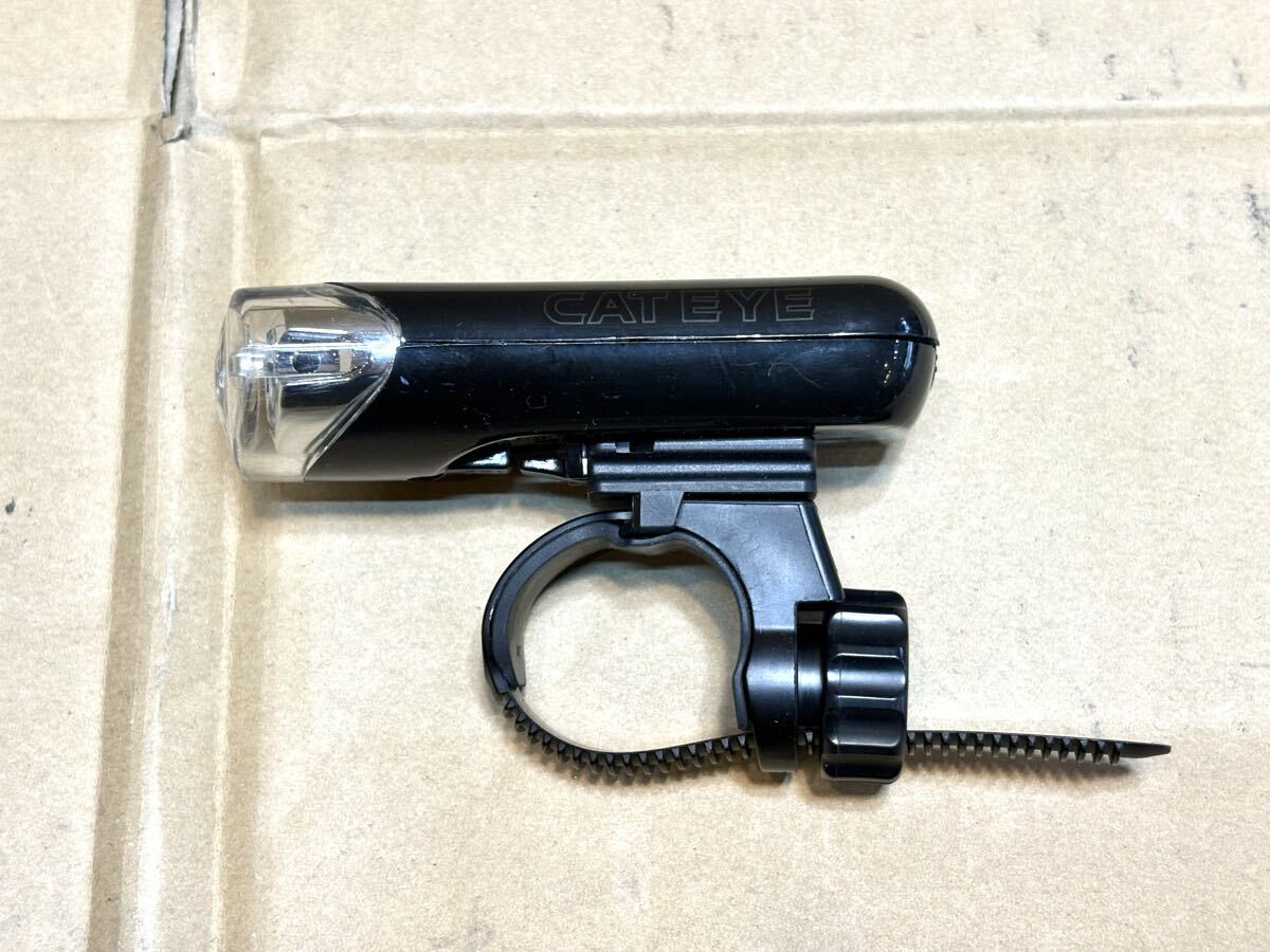 CATEYE HE-EL130 ブラック 動作確認済み 台座付き キャットアイ 乾電池式 ヘッドライト拍卖