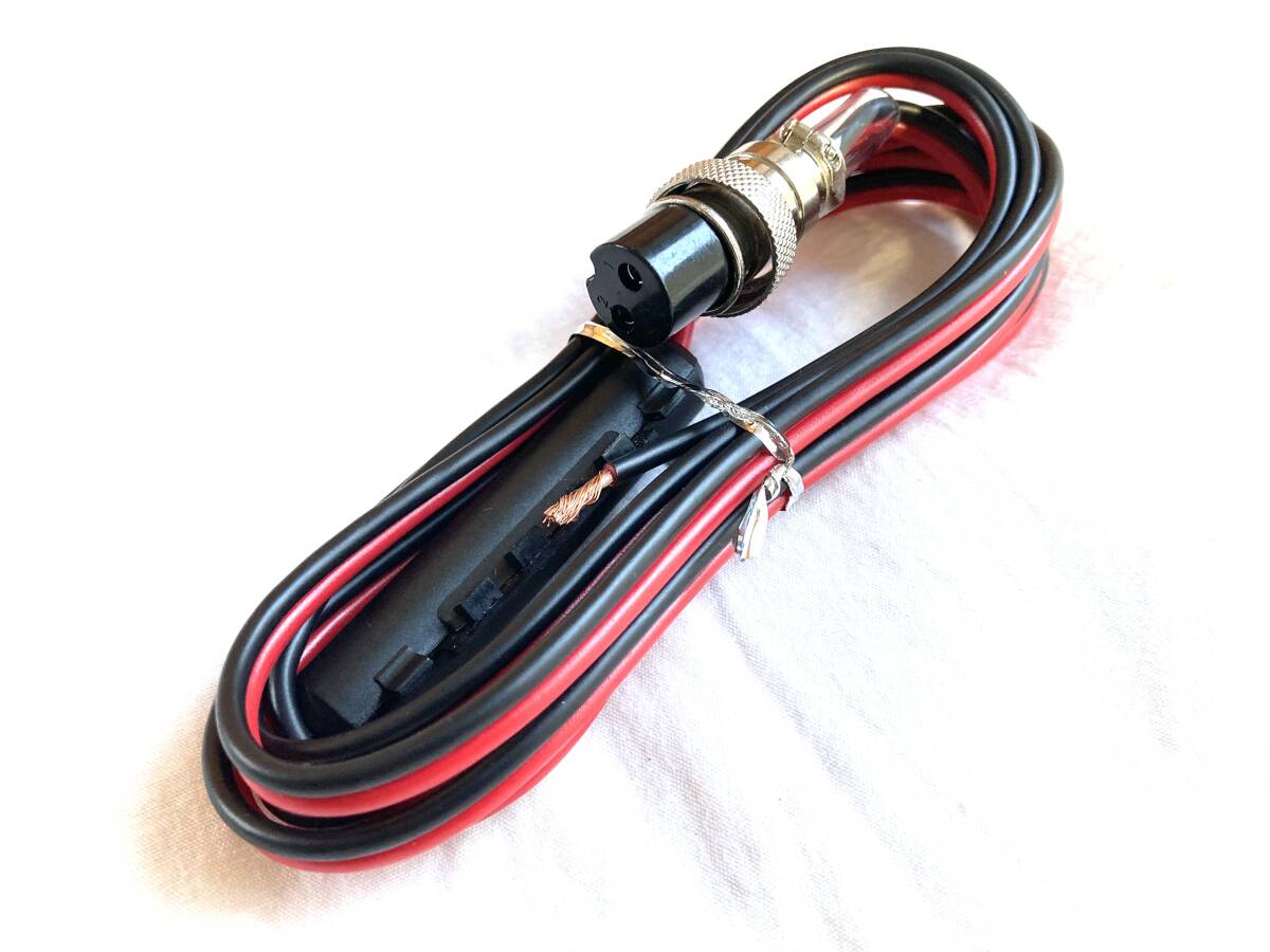 トリオTS-120V用DC電源ケーブル:1.25sq -1.5m長(他の適応機種:TS130V,TR9030G,TR7900など)社外品拍卖