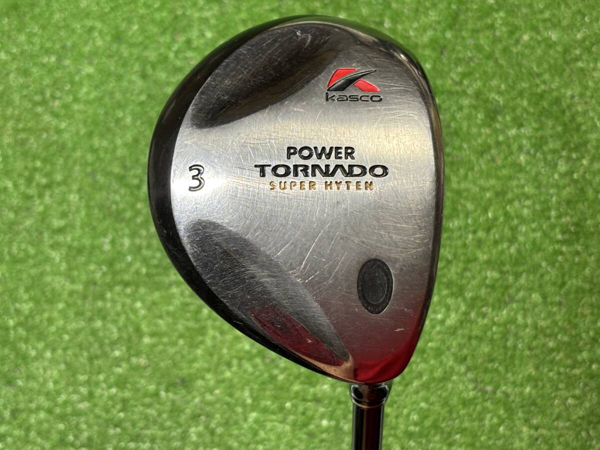 hvc-1387 中古 キャスコ パワートルネード/kasco POWER TORNADO フェアウェイウッド 3W 純正カーボン FLEX-R拍卖