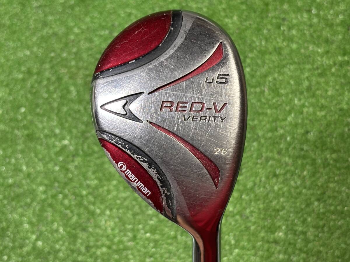 hvc-1400 中古 マルマン/maruman VERITY RED-V ユーティリティ U5 26度 純正カーボン FLEX-S拍卖