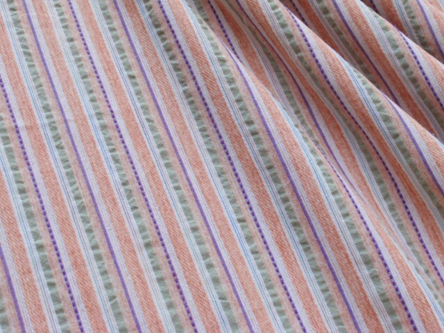 即決♪2.5mリップルストライプ オレンジ系 T/C 緑 紫 訳あり♪拍卖
