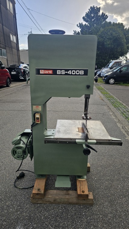 ● バンドソー ● リョービ バンドソー BS-400B ゴム車、鋸車径405mm 200V ★ 動作確認済 ★ 中古 木工機械 木工 機械 帯鋸 帯鋸盤 (6755)拍卖