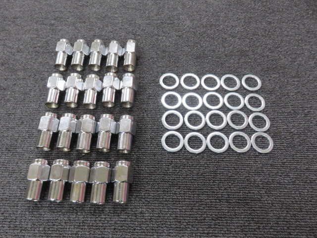 新品 サプリューム ナット ストレートナット ワッシャー 12-1.25 12X1.25 エンケイバハ ニッサン Y30 グロリア セドリック ジムニー 旧車 拍卖