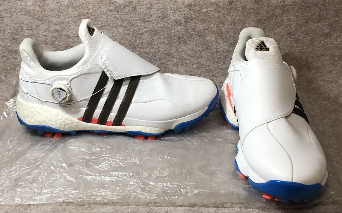 adidas アディダス TOUR360 BOA BOOST ゴルフシューズ 27.5cm ツアー360 ホワイト拍卖