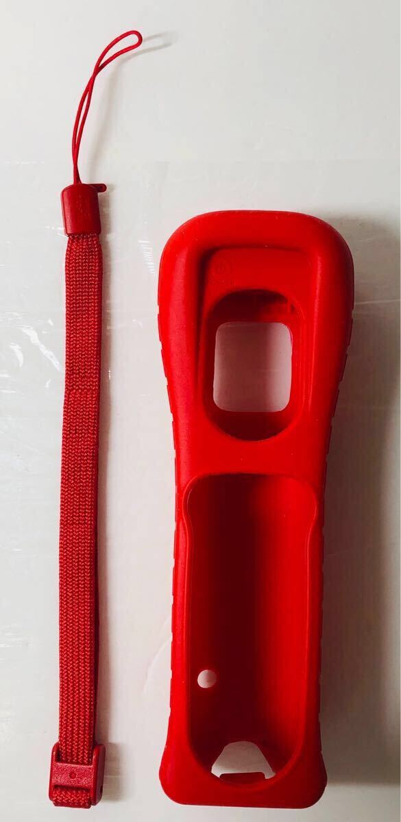 Wii リモコン シリコンカバー リモコンカバー ストラップ レッド 赤 ( 任天堂 Nintendo ゲーム )拍卖