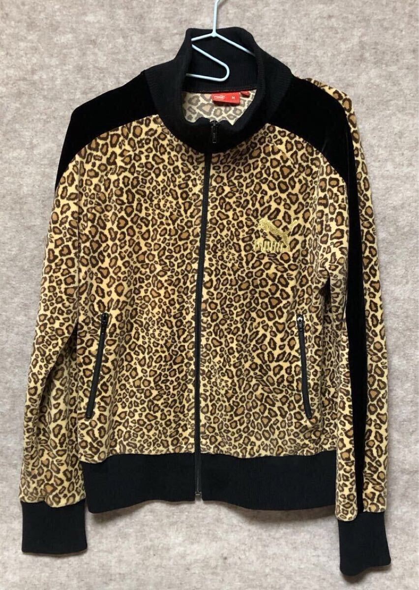 PUMA プーマ ビームス BEAMS PUMA×BEAMS 別注 レオパード ヒョウ柄 ベロア トラックジャケット ジャージ Mサイズ拍卖
